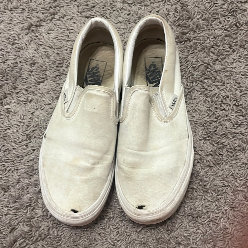 Women’s size 9 white used vans